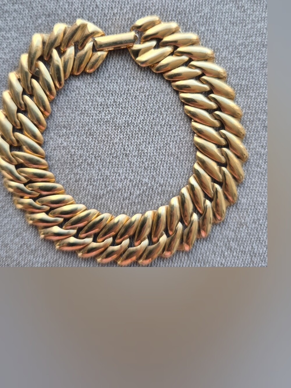 Gold-Tone Women’s Cuban Link Bracelet